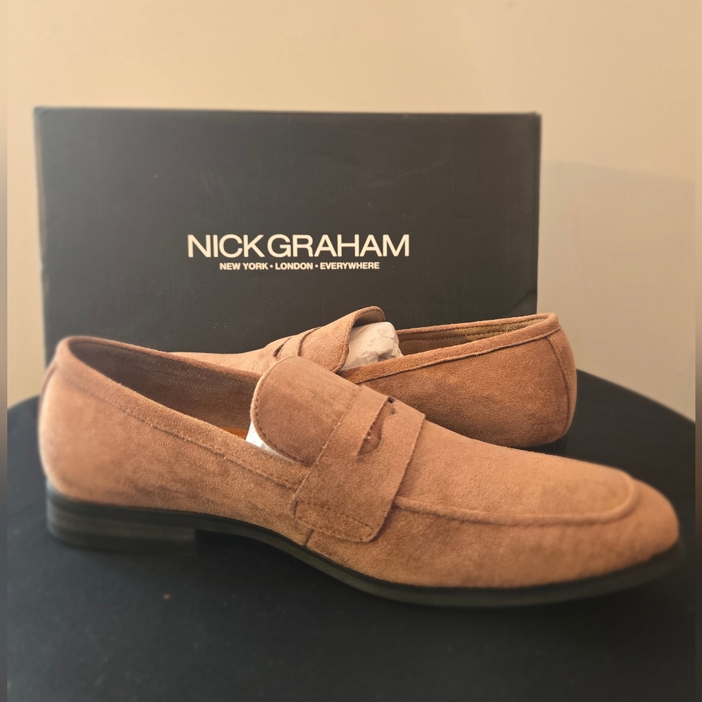Nick Graham Men's Altered Loafers - Dark Gray Size 8 NEW
